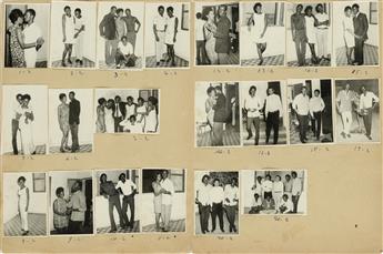 MALICK SIDIBÉ (1936-2016) A suite of 7 chemises made at various Bamako, Mali celebrations, clubs, and happenings.